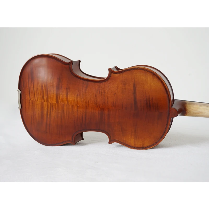 Высококачественная профессиональная скрипка 4/4 твердый Пламя клен Темный