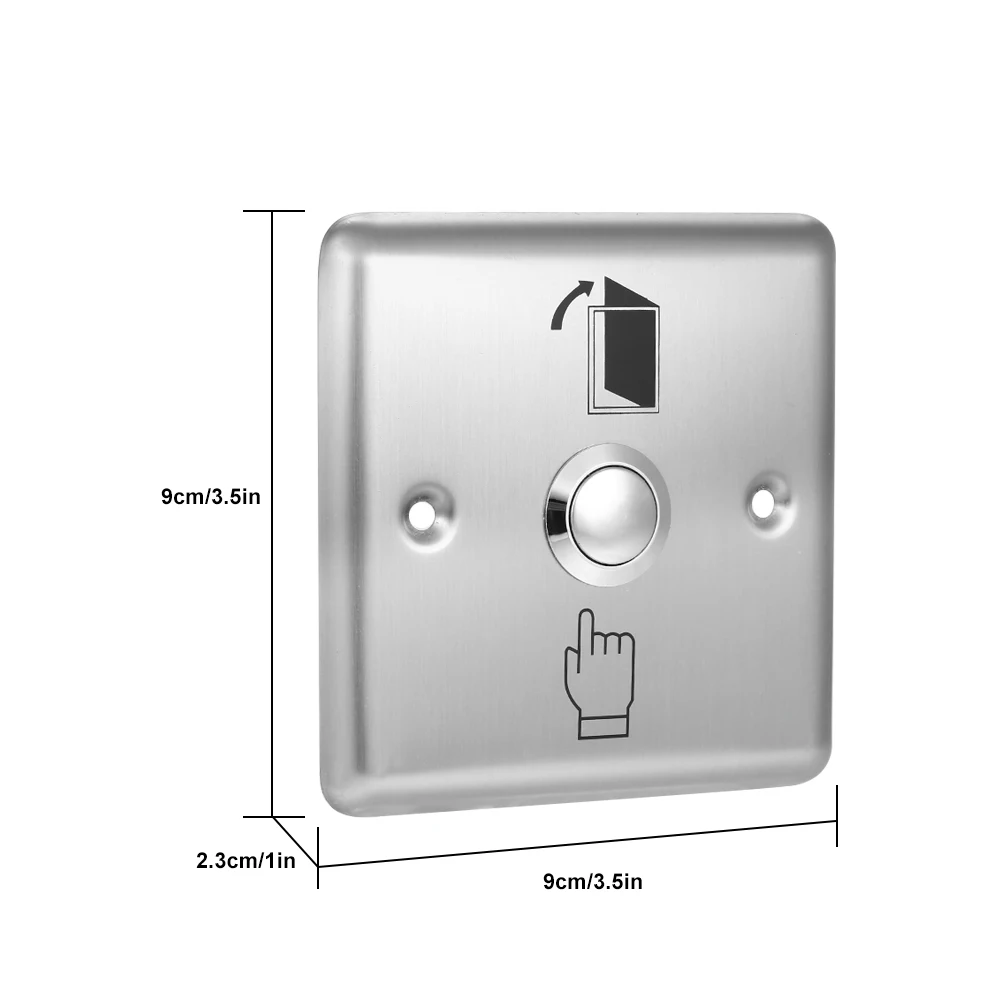 Кнопка дверного выхода из нержавеющей стали электронный дверной замок без COM