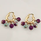 Вечерние Ги-кольца женские, из натурального камня, весна-лето, темпераментный стиль