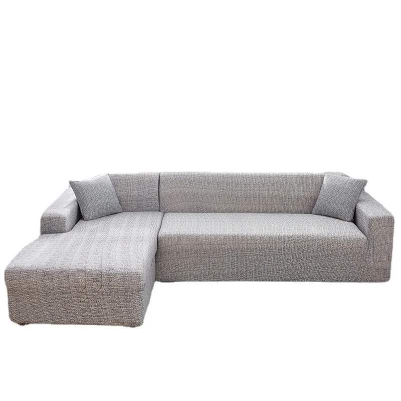 

Chaise Longue Sofa Covers for Living Room Elastic L-shaped Sofa Slipcovers Couch Cover Stretch Corner Sofa Cover 1/2/3/4 Seater