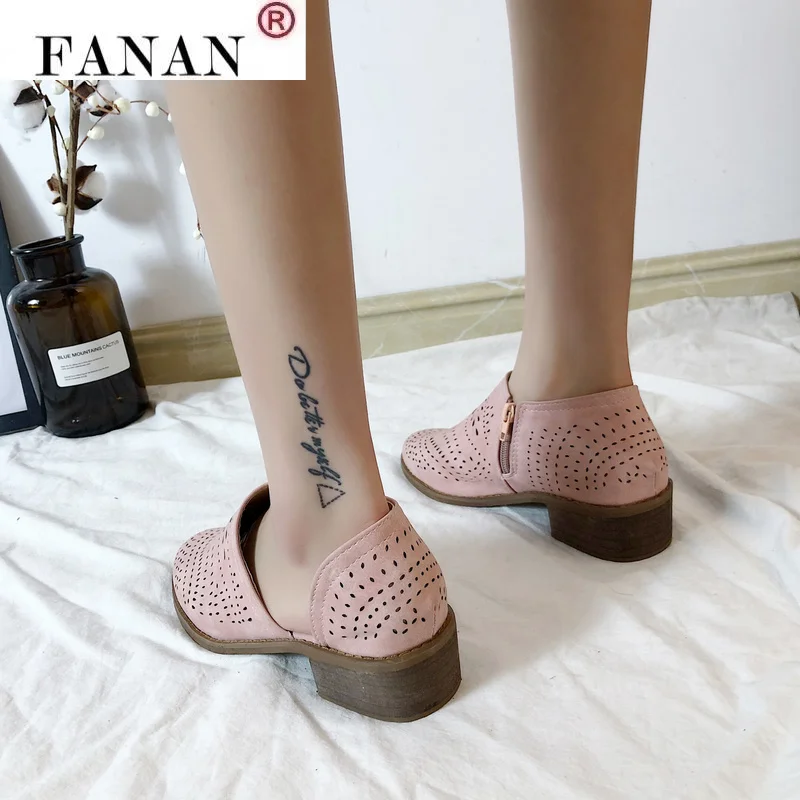 

Women's Flat Shoes 2021 Spring Fashion Comfortable Round Head Side Zipper Leather Women's Casual Shoes Breathable Women's Shoes