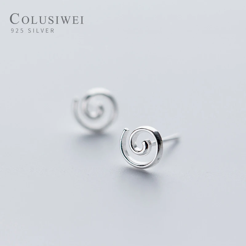 Colusiwei/новая распродажа Аутентичные серьги гвоздики из стерлингового серебра 925