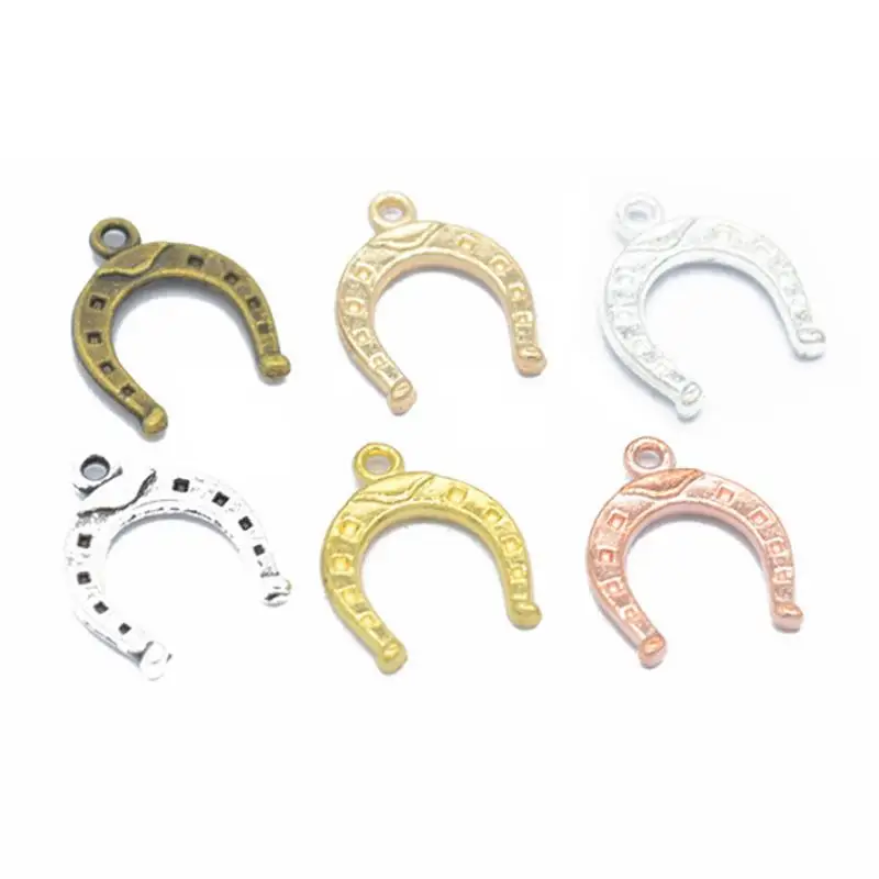 

Аксессуары для ювелирных изделий в стиле «Ретро», подвеска из сплава в форме подковы, принадлежности для самостоятельного изготовления юве...