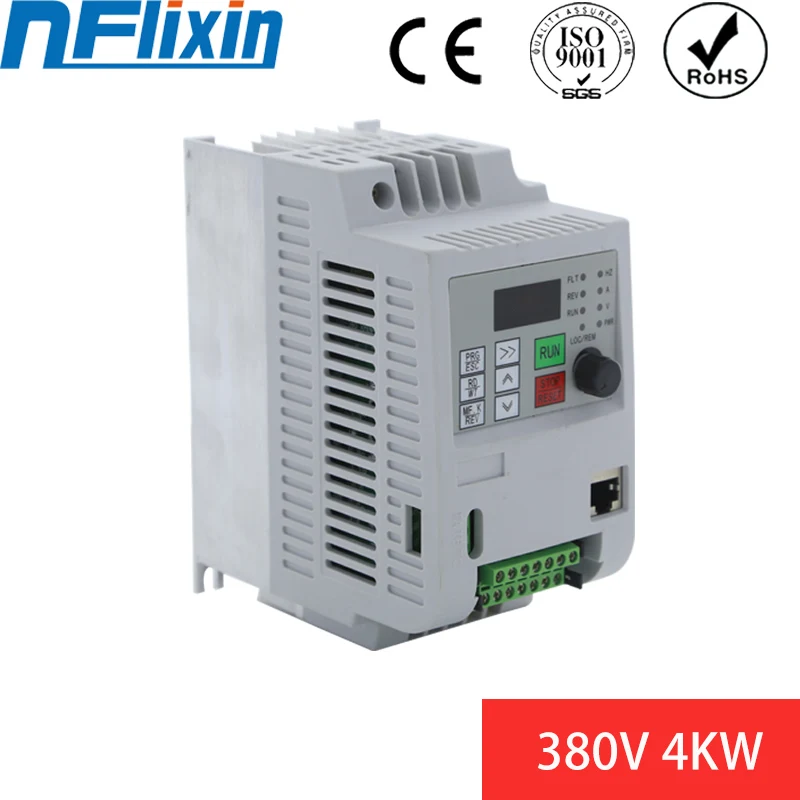 

FOR Spain ï¼VFD 380 4KW AC 380V 4KW Variable Frequency Drive 3 Phase Speed Controller Inverter Motor VFD Inverter