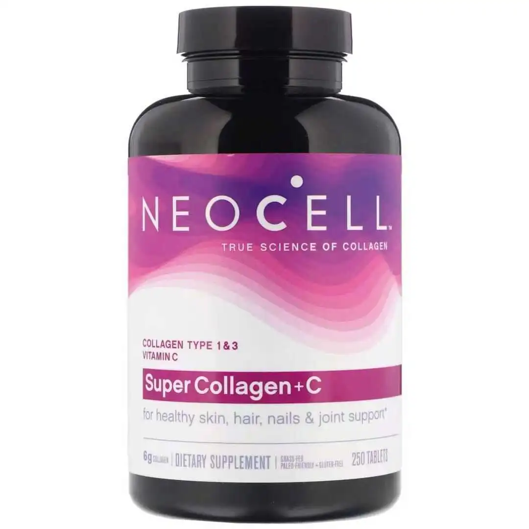 

NEOCELL Us натуральный гидролизованный коллаген I и III + C коллаген + витамин 250 таблетки 1 бутылка 6000 мг отбеливающий против морщин