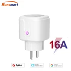 Умная розетка RUNSMART Zigbee, совместима с Philips Hue (требуется концентратор), Alexa Echo может быть сопряжена с голосовым управлением Google Home
