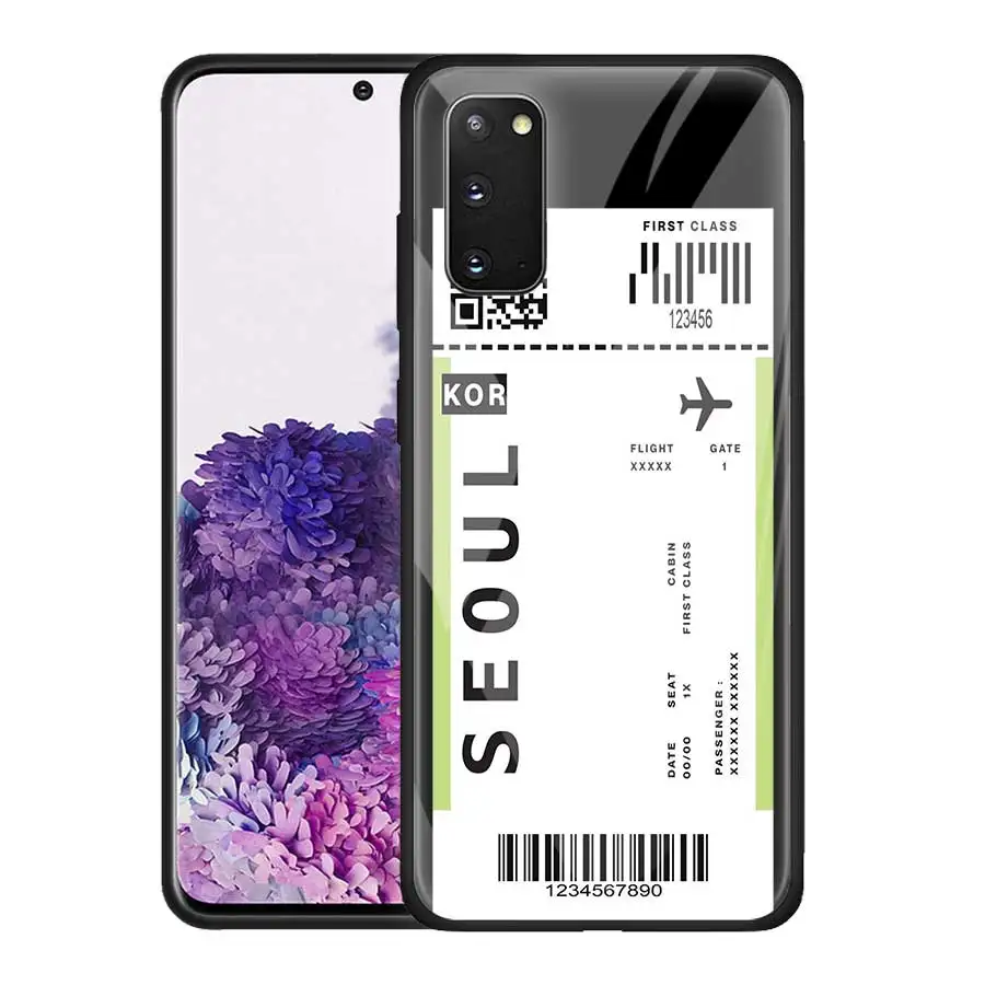 Чехол для телефона Samsung Galaxy S21 S20 FE S10 S10E Lite из закаленного стекла Ultra S9 S8 Plus чехол INS