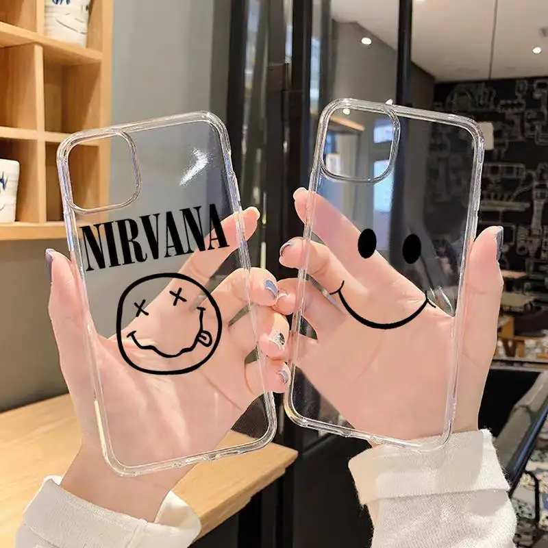 

Cartoon cute funny smiley expression Phone Case Transparent for iPhone 6 7 8 11 12 s mini pro X XS XR MAX Plus SE cover funda
