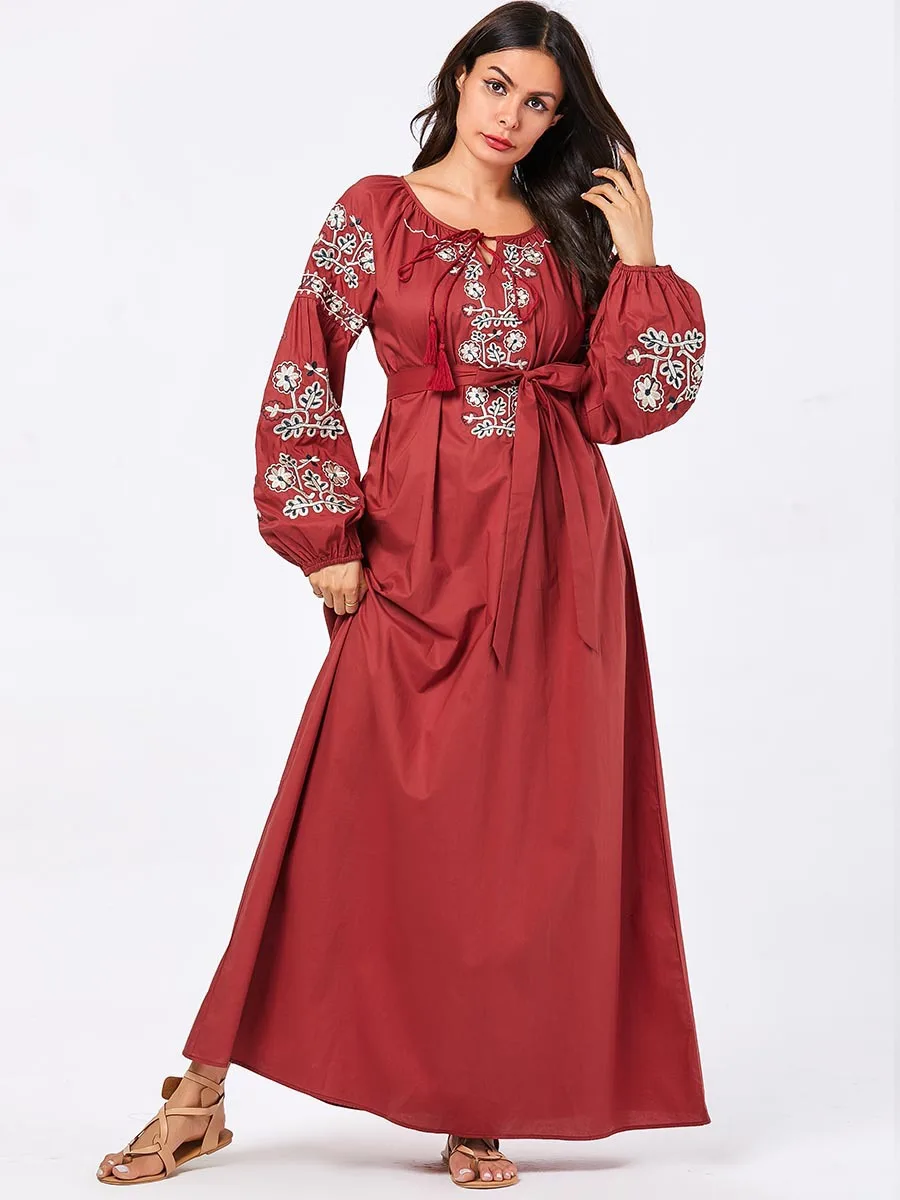 Abaya платье халат Longue Femme мусульманское достойное удобное арабское большой размер