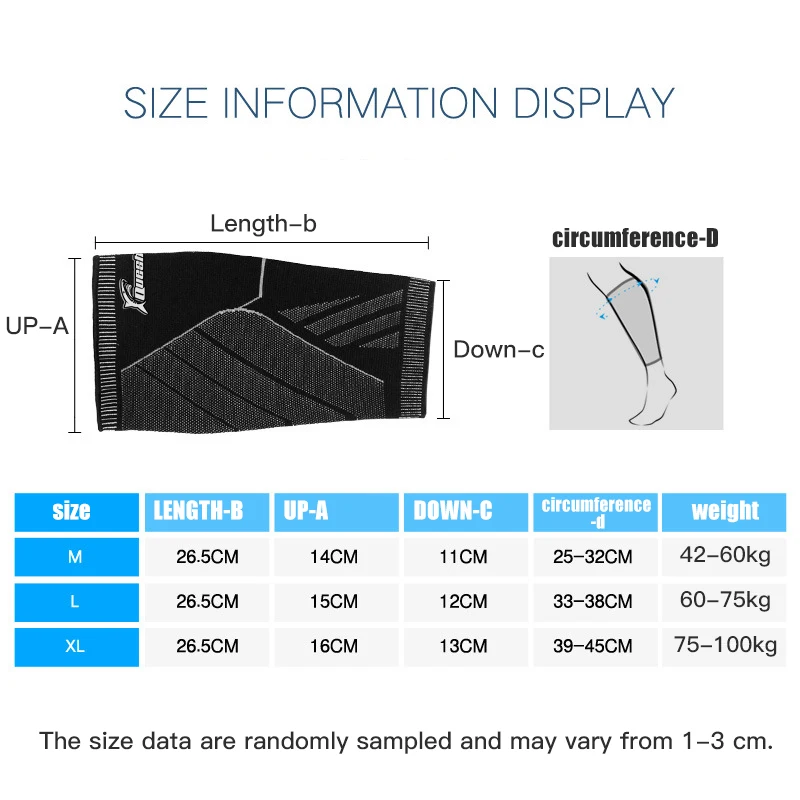 

QUESHARK Professional Elastic Knitted Calf Sleeves Football Sports Basketball Calf Legwarmers Cycling Running Leg Protection