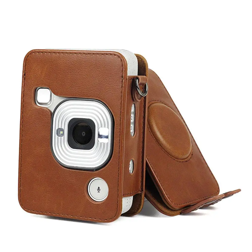 Чехол из мягкой искусственной кожи в стиле ретро для камеры Fujifilm Instax Mini Liplay