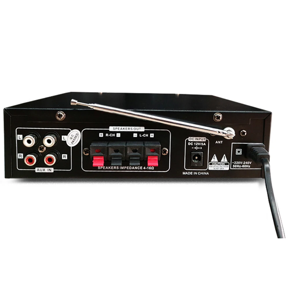 800 Вт HIFI 2CH автомобильный аудио стерео усилитель мощности bluetooth FM радио домашний