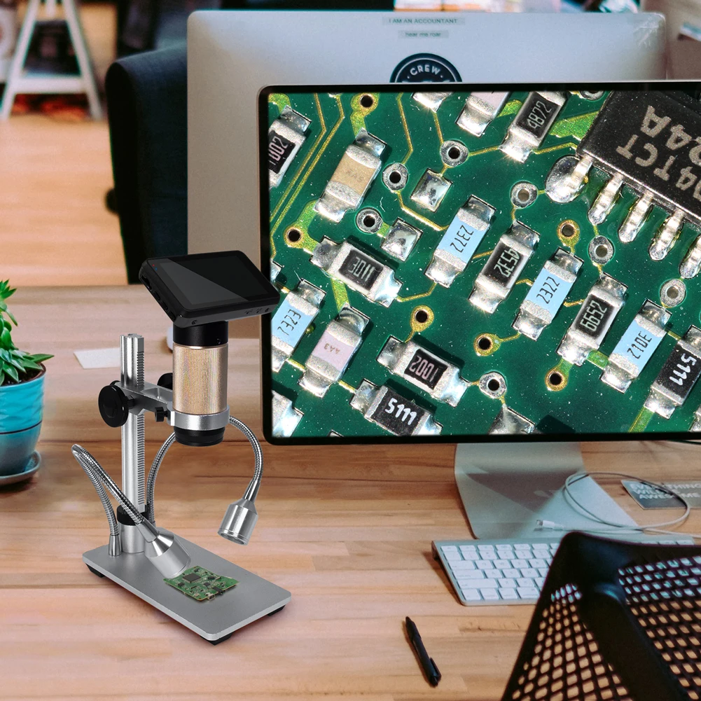 Андонстар ADSM201 HDMI цифровой микроскоп с длинным рабочим расстоянием 300X USB для пайки печатных плат Микроскоп-увеличитель инструмента.
