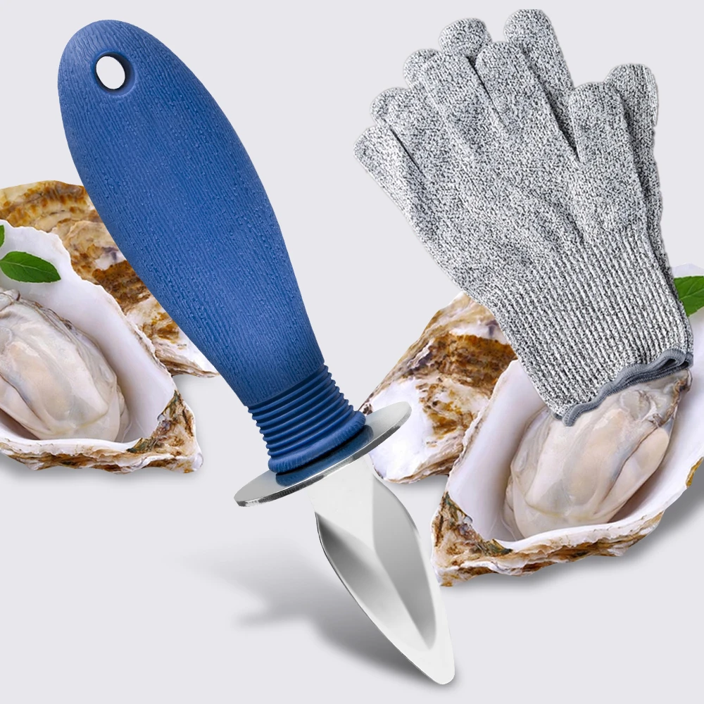 

Ножи для открывания устриц, морепродуктов, защищенные перчатки, нож-гребешок, открывающийся корпус из нержавеющей стали, для кухни