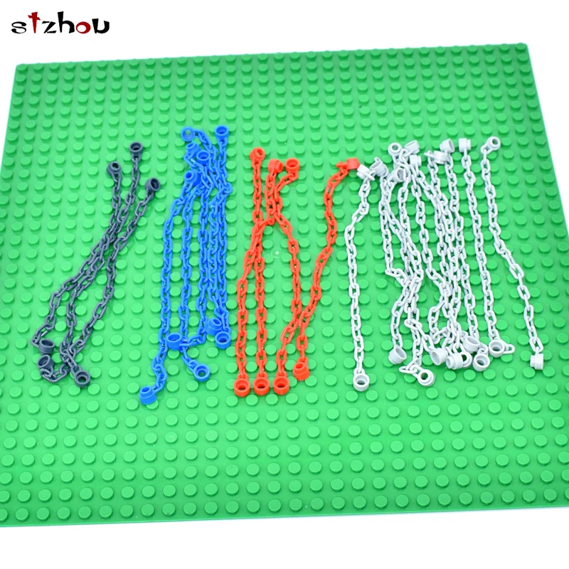 Цепь MOC DIY кирпичные аксессуары детали серый синий мост строительные блоки сборка