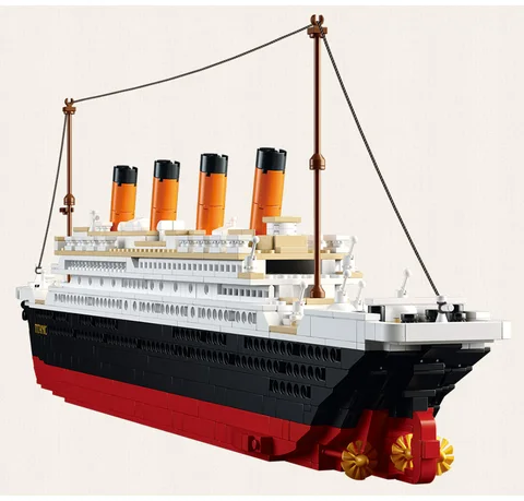 Конструктор Sluban, игрушки, Титаник большого размера, 1012 шт., кирпичи B0577, совместим с ведущими брендами, строительные комплекты для больших кораблей
