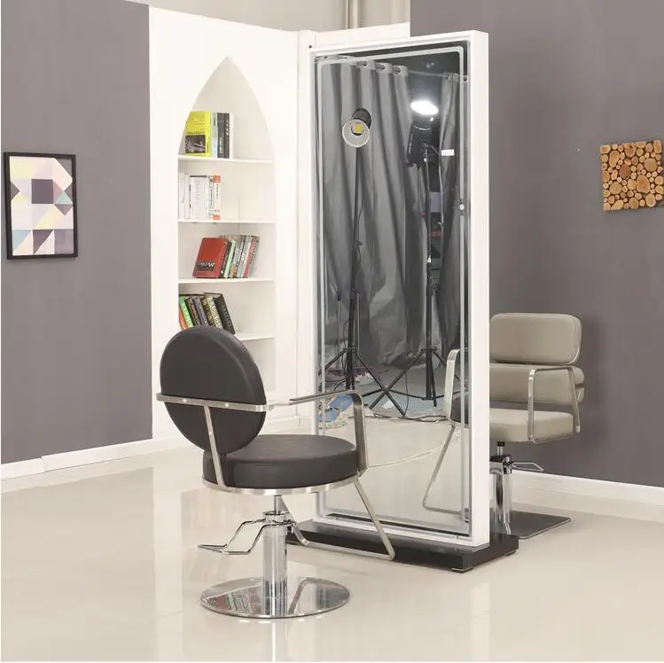 Красная сетка для волос со светодиодной подсветкой зеркало парикмахерской