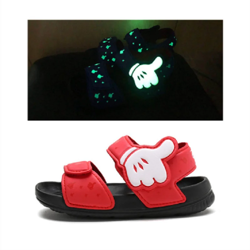 

Детские сандалии на плоской подошве, дышащая пляжная обувь, детские сандалии с мультяшным рисунком, мягкая подошва, детская обувь, Лидер про...
