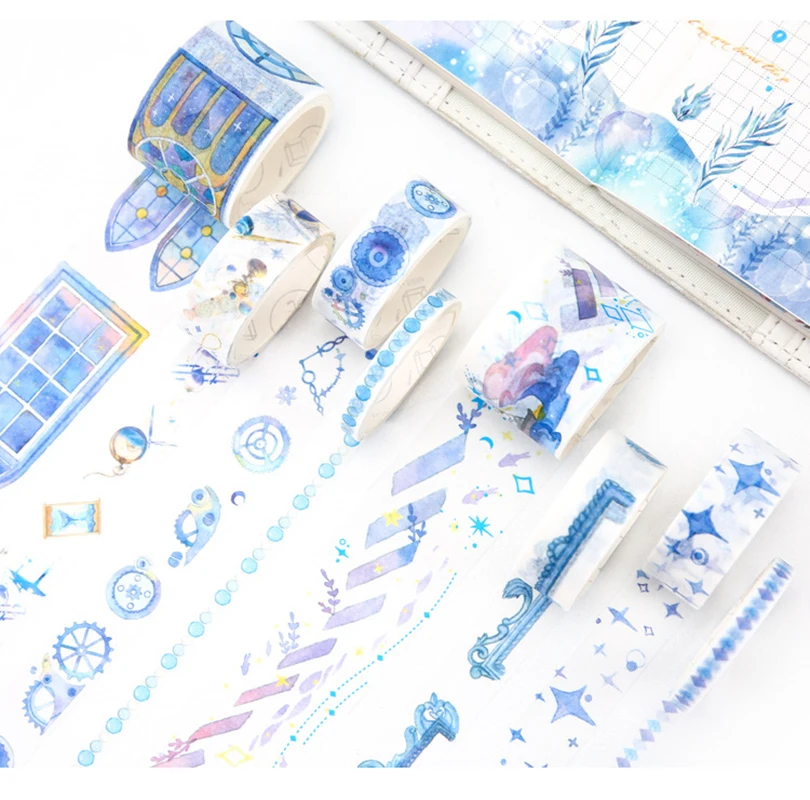 

Клейкая лента для маски Китайской Народной шт./упак., 8 набор декоративного скотча Васи, наклейки для скрапбукинга сделай сам