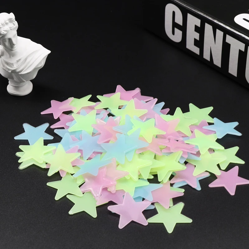 3d наклейка Marie на стену светящаяся Звезда и луна светится в темноте для детей