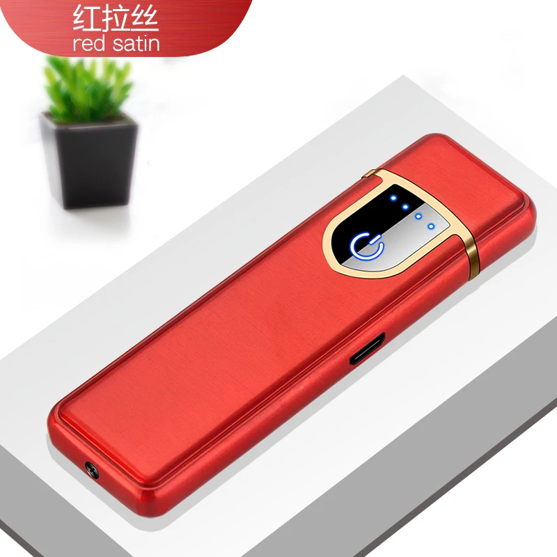 6 Encendedor гравировка буквы цифровой настраиваемый USB Elctronic зарядка Зажигалка сенсорный ветрозащитный Smok сигареты классический - Цвет: 6