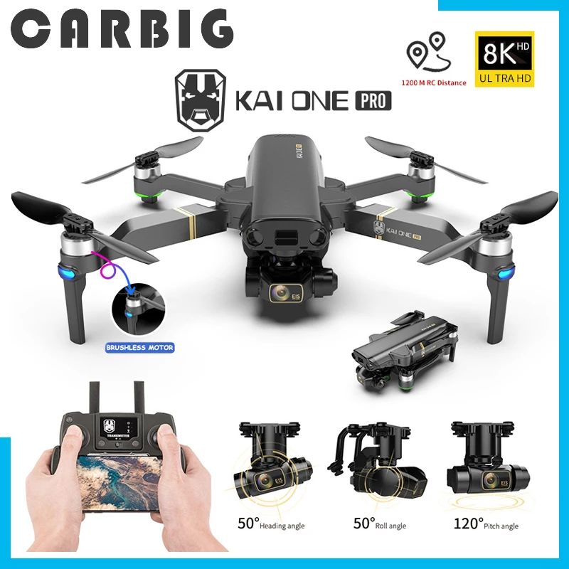 

Дрон KAI ONE Pro, камера 8k HD на трёхосевом подвесе, GPS, Wi-Fi 2021, 5G