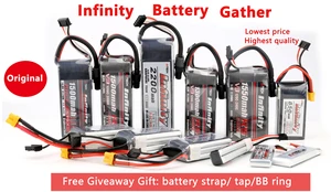 Литиевая батарея Infinity 1S, 2S, 3S, 4S LiPo, 4505508501300150015502200 мА  ч, 85C, 95C, XT30, XT60, для гоночного дрона FPV