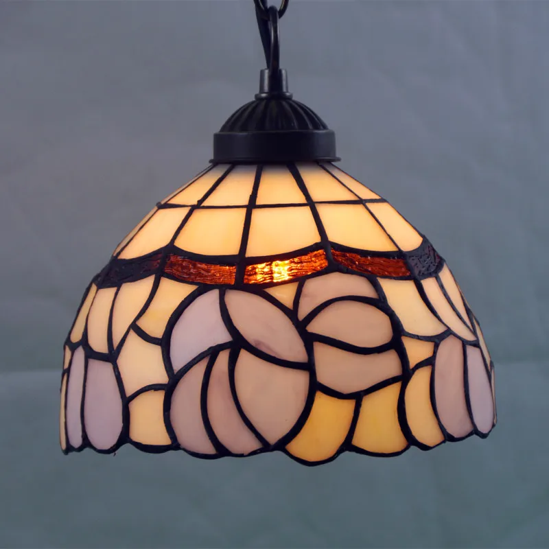 

European Porch Balcony Creative Retro Tiffany Stained Glass Living Room Bedroom Bedside Hotel Restaurant Chandelier lustre