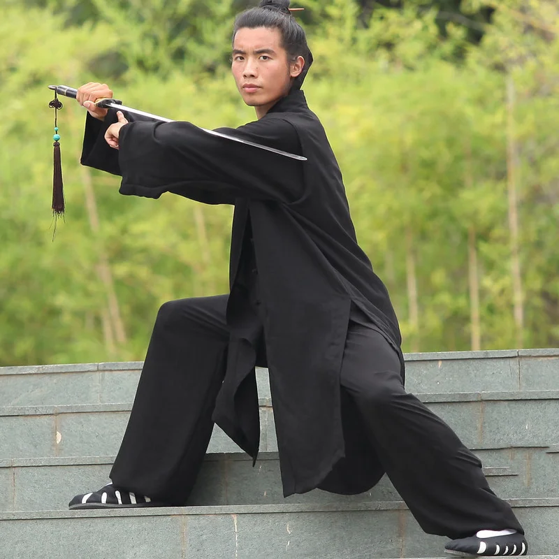 

25 Colors 3 Pieces Tai Chi Uniform Kung Fu Jacket and Pants with Long Vest Martial Arts Wing Chun Suit