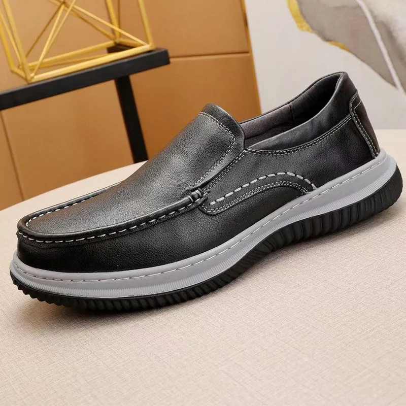 Loafer Shoes Driving Shoes Soft Designer Shoes Men Casual Shoes Autumn Winter British Retro Mens Shoes All-match Cowhide Men