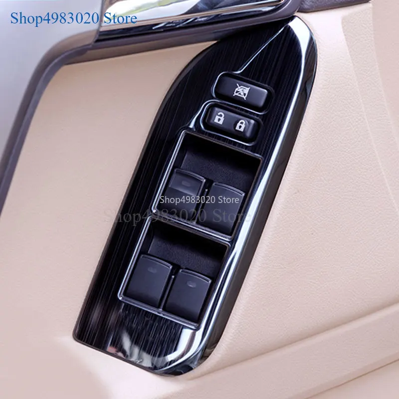 Крышка стеклоподъемника из нержавеющей стали для Toyota Land Cruiser Prado 150 2010 2011 2012 2013 2014