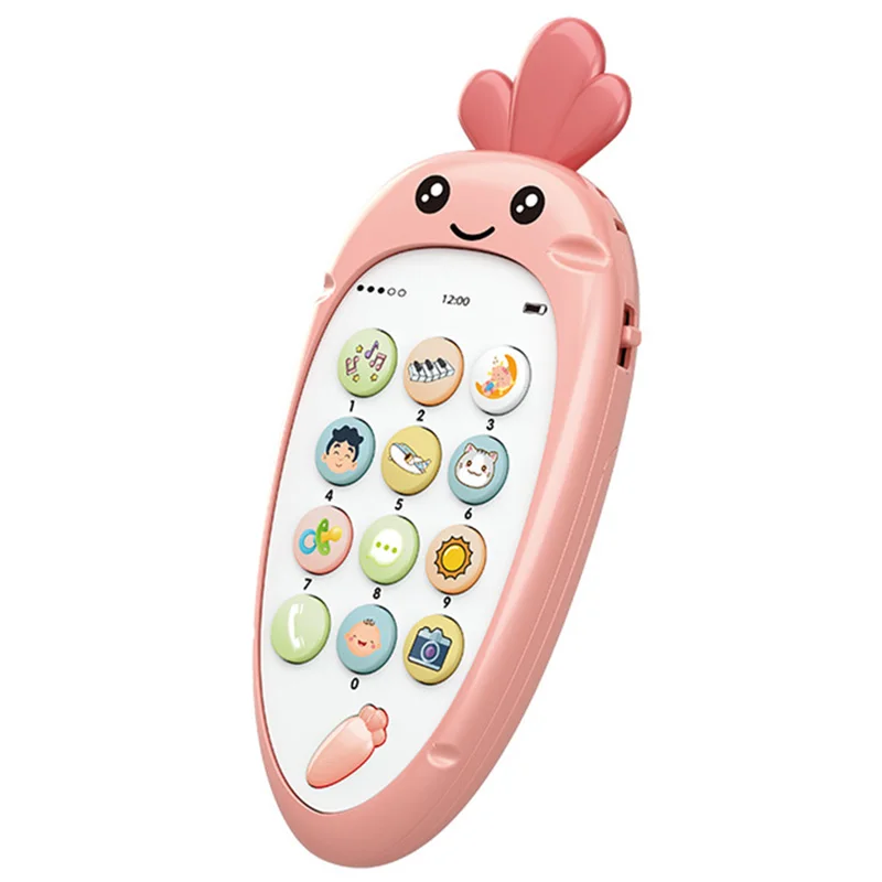 Электронная игрушка мультяшный телефон детский мобильный Обучающие игрушки