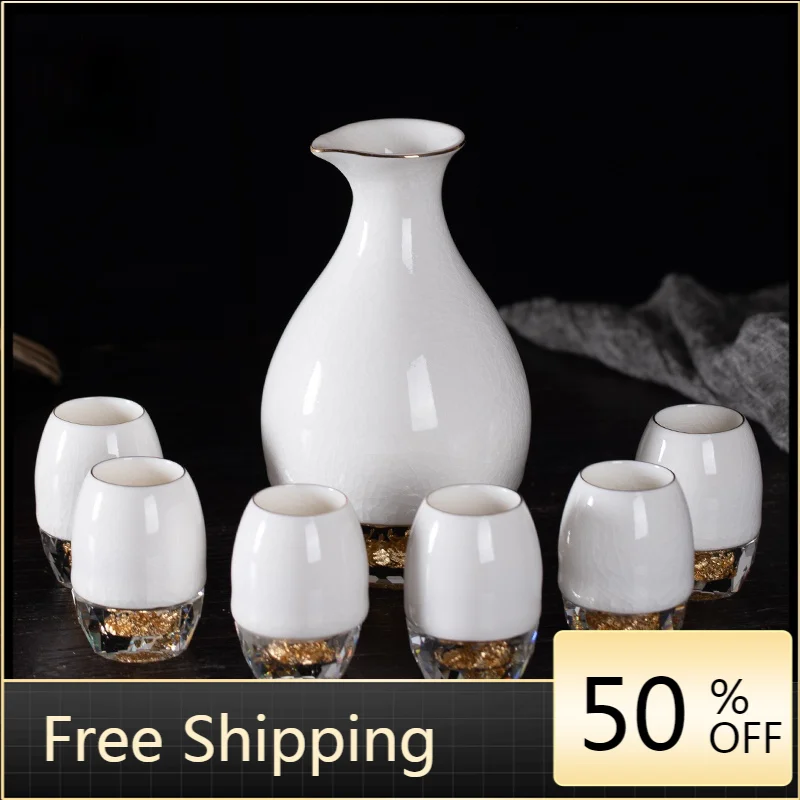 

Дизайнерский белый винтажный семейный набор чашек для вина AG50JB