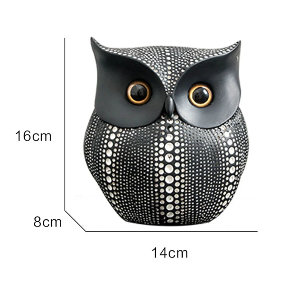 

Lovely Bird Owl Resin Model Figurine Ornament Craft Home Desktop Decoration Modern simple owl decoration cute creative decoratio
