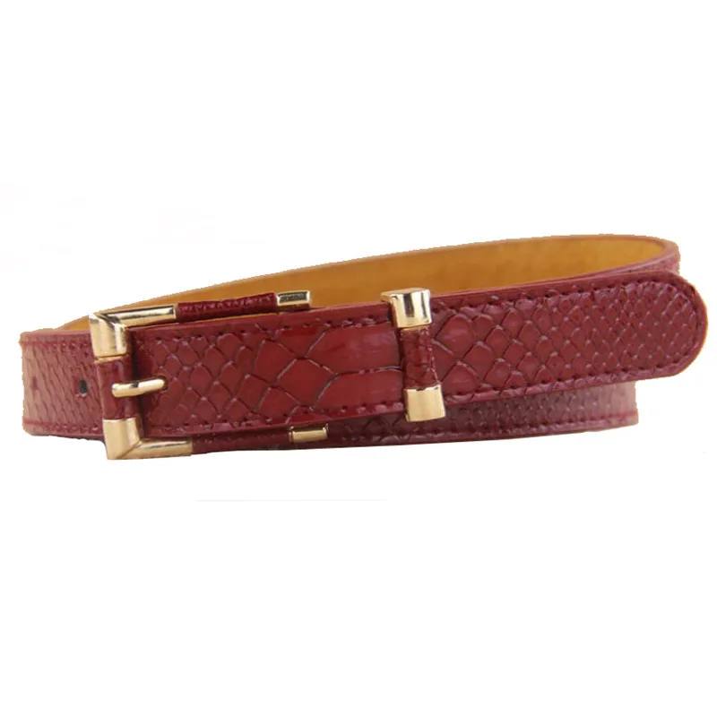 Женский ремень Модный женский из змеиной кожи ремни искусственной для женщин с