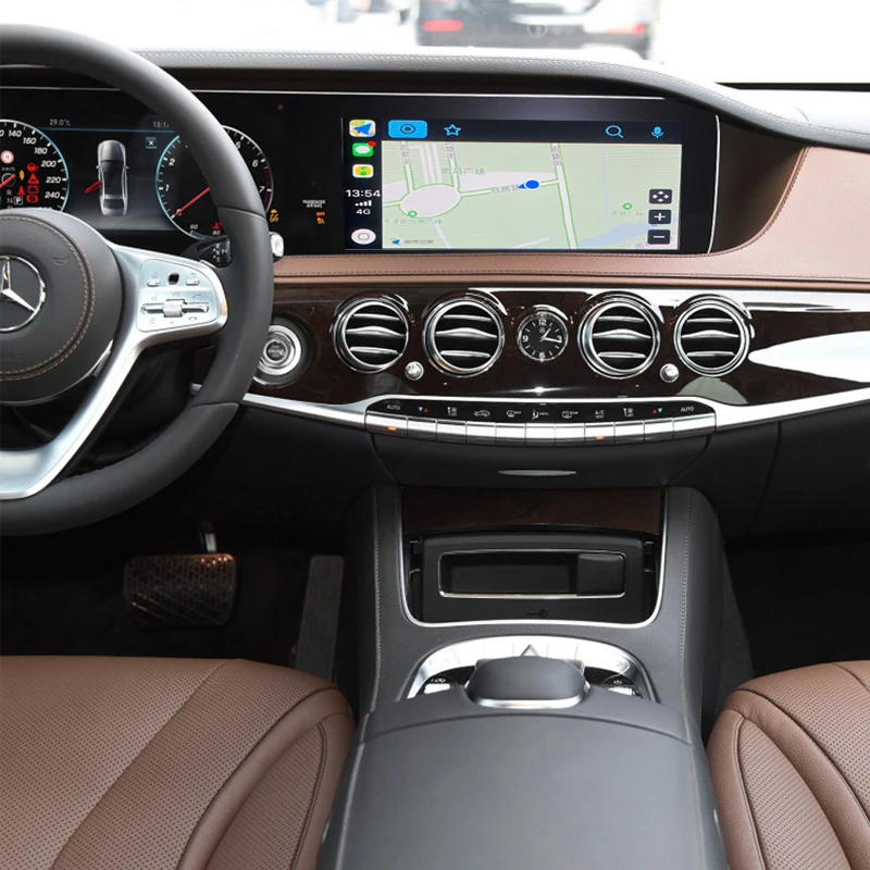 Sinairyu беспроводной Apple Carplay Car play модифицированный S класс 15-19 NTG 5 W222 для Mercedes Android Auto