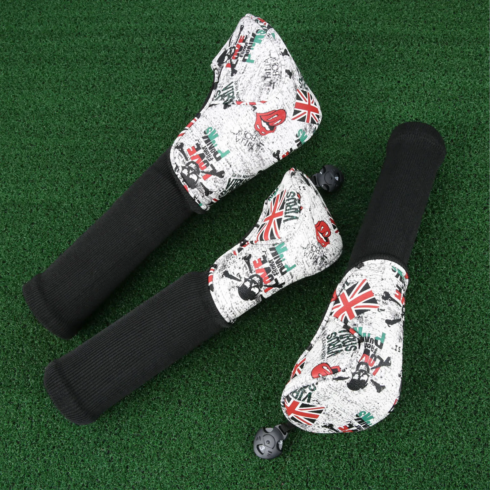 3 шт. Для мужчин женщин в виде британского флага для игры гольф клуб головные