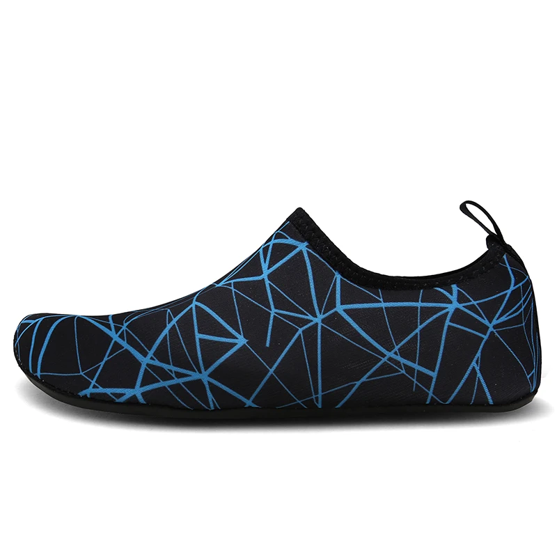 Navy Blue Летняя обувь для плавания для мужчин; быстросохнущие пляжные кроссовки для мужчин в полоску; цветная обувь; zapatos hombre - Цвет: Navy Blue