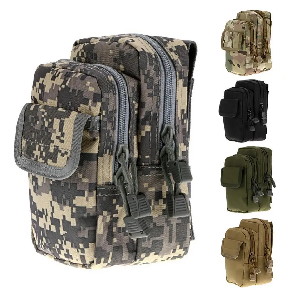 

2021 Hot Tactical Portable Camouflage Pouch Belt Waist Pack Bag Military Phone Pocket Hiking Climbing Running Leisure Sport