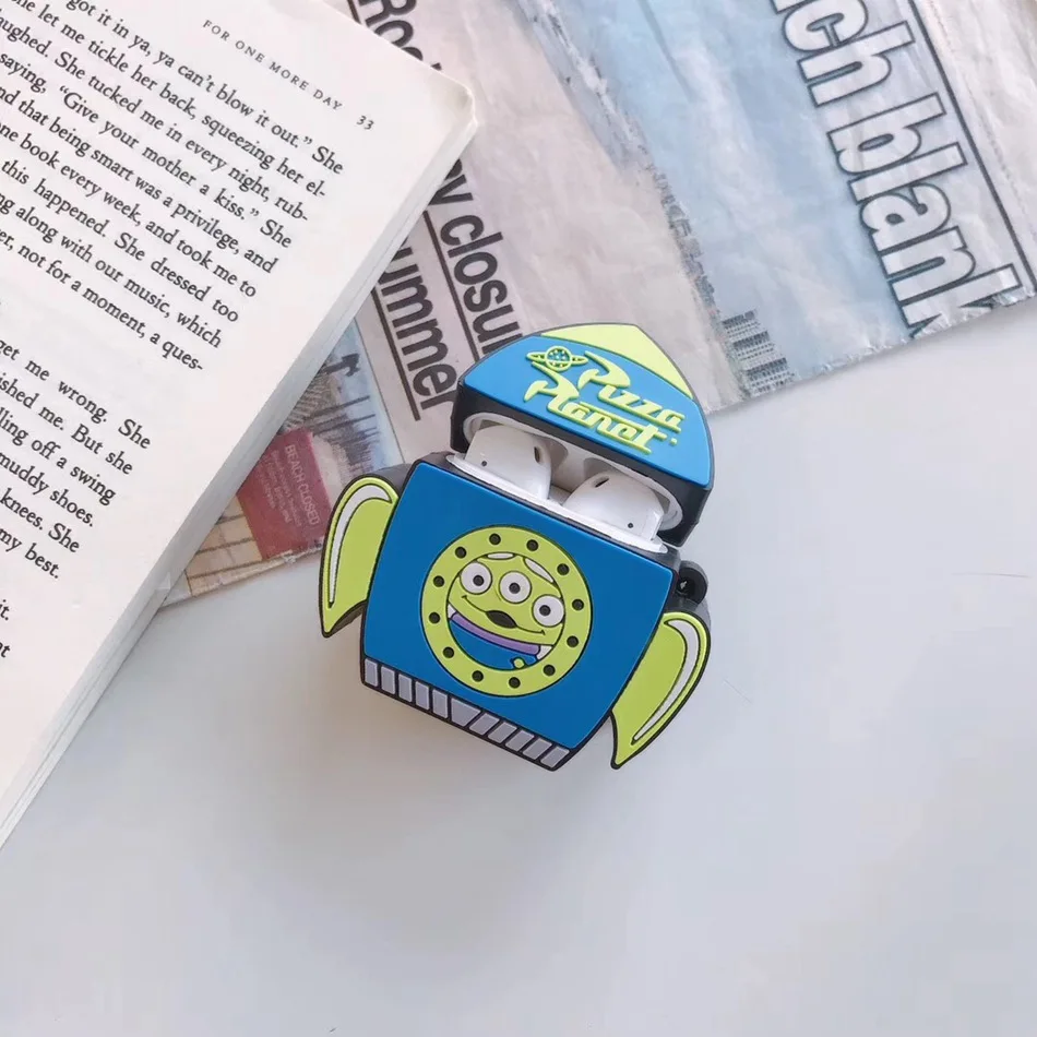 Чехол для AirPods, 3D сетчатый, красный, мультяшный, аниме, стерео, ракета, три глаза, чехол для наушников, для Airpods 2/i10/i11TWS, защитный чехол