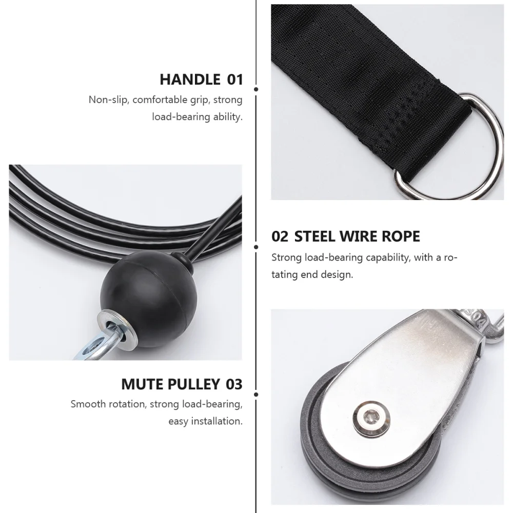 

1 Set Home Triceps Extension Pulley System Training Arm Fitness Equipment Tool