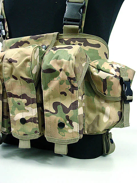 Военный Камуфляжный тактический жилет страйкбольные боеприпасы нагрудная