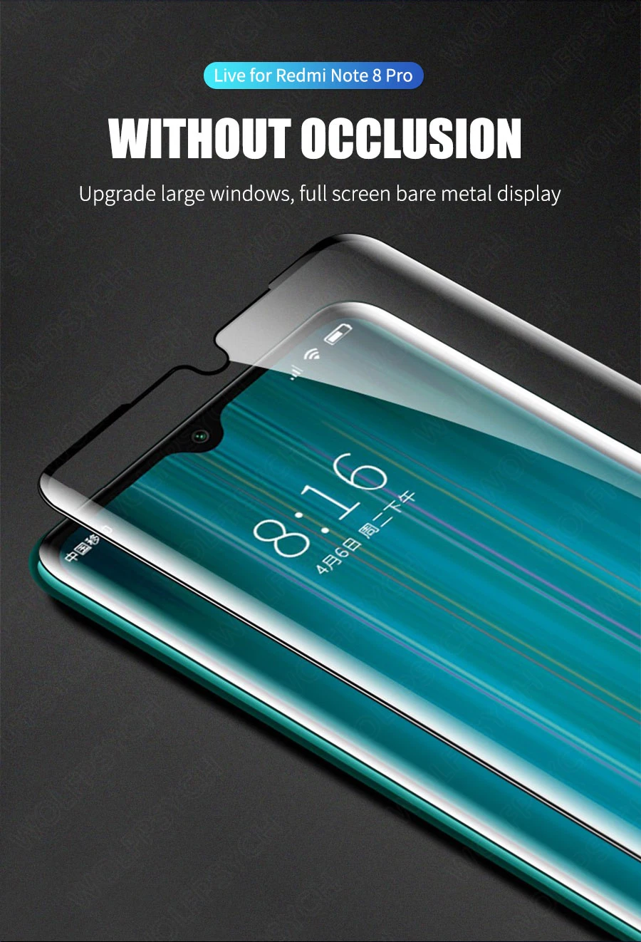 6D полное клеевое покрытие из закаленного стекла для Xiaomi Redmi Note 8 Pro Стекло 9H для Xiaomi Redmi Note 8 Защитная пленка для экрана