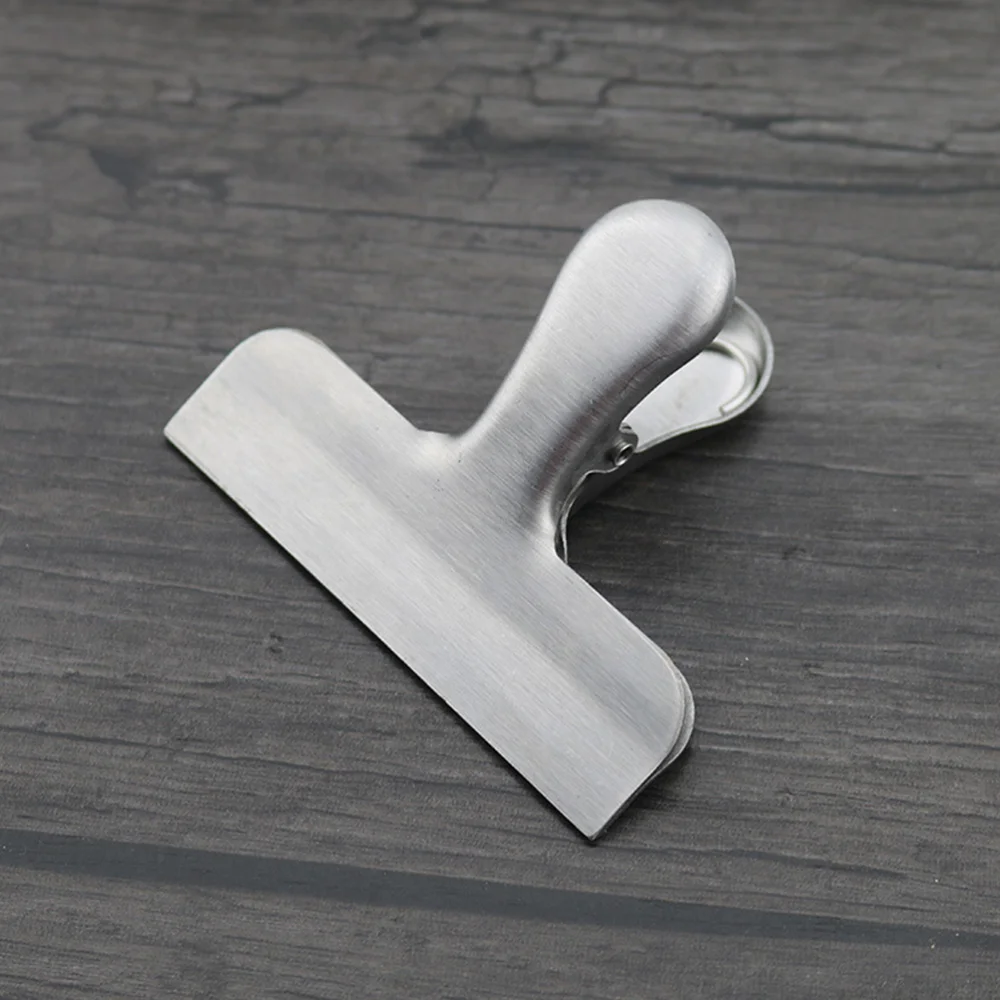 

10pcs 3-inches Bag Clips Stainless Steel Heavy-duty Food Bag Clips Durable Air Tight Seal Grips Office Kitchen Home Tools Suppli