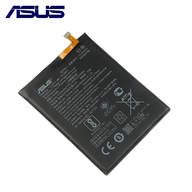 Оригинальный аккумулятор Asus C11P1611 для ASUS Zenfone 3 Max ZC520TL 4030 мАч|Аккумуляторы