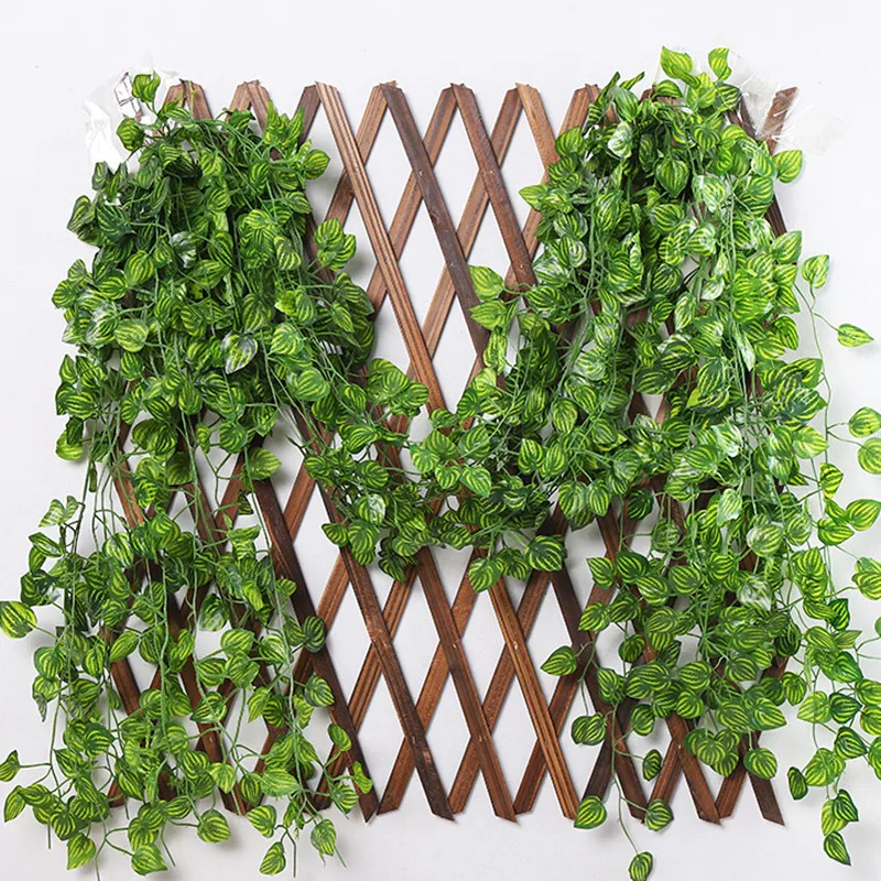 2 1 M искусственная Виноградная лоза Листва Цветы домашний Декор Искусственный