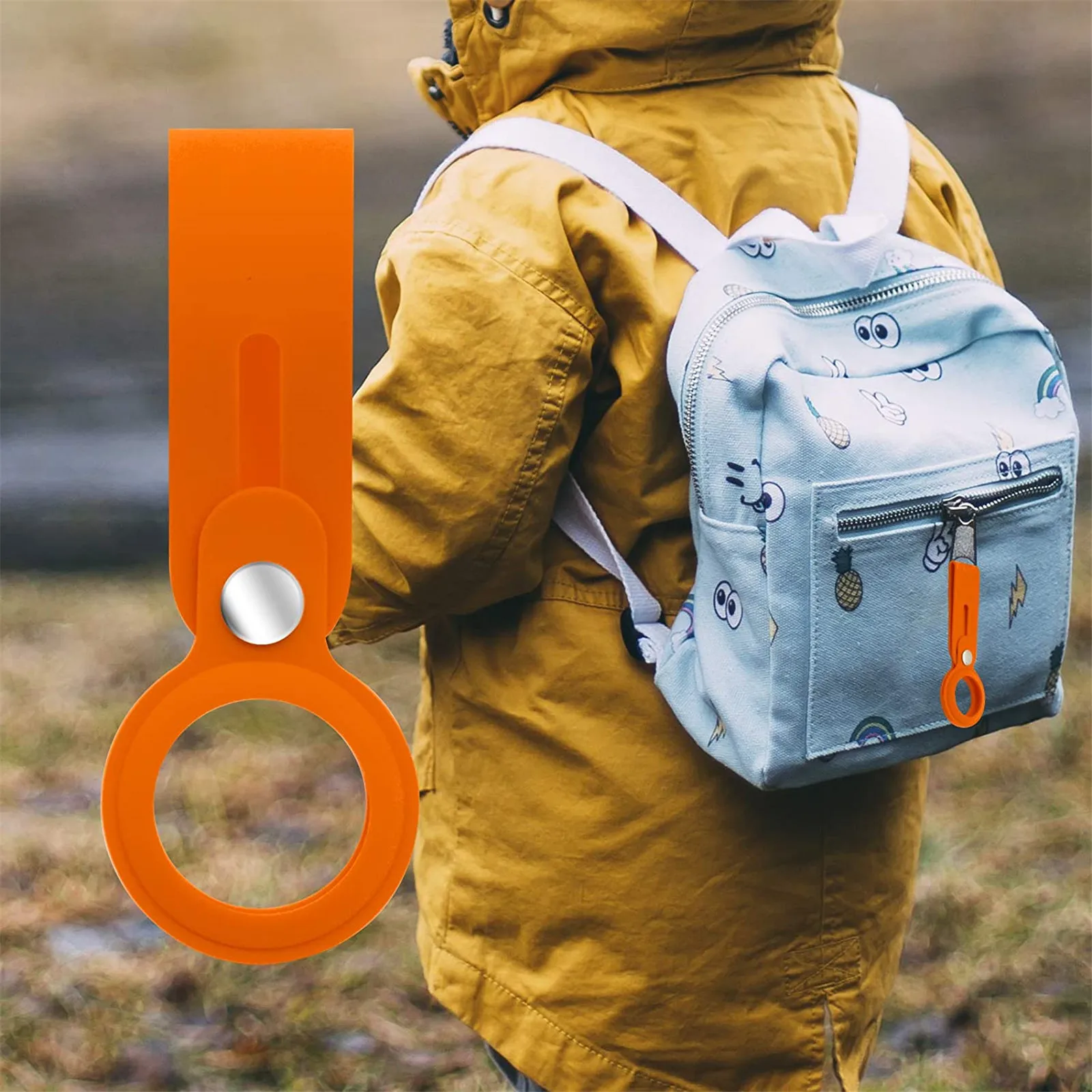 

case For Apple Airtags case Liquid Silicone Protective Sleeve For Apple Locator Tracker Anti-lost Keychain Protective Covers