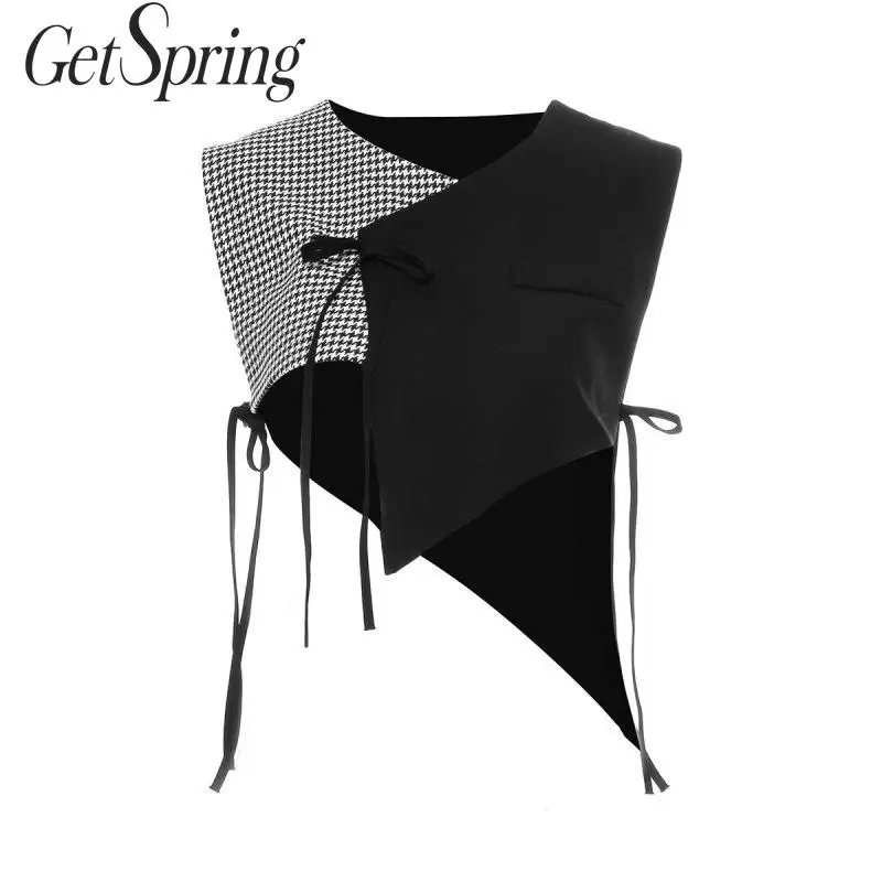 Женский жилет без рукавов с V образным вырезом|Жилеты и безрукавки| |