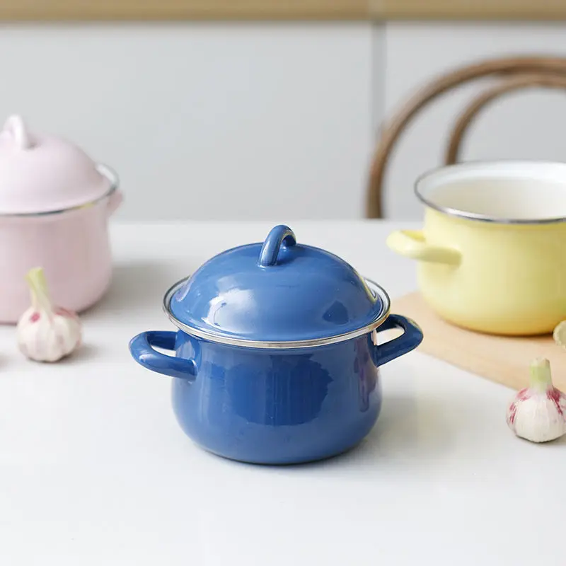 Эмалированный горшок 1 5 л с крышкой молочный детское питание добавка лапша