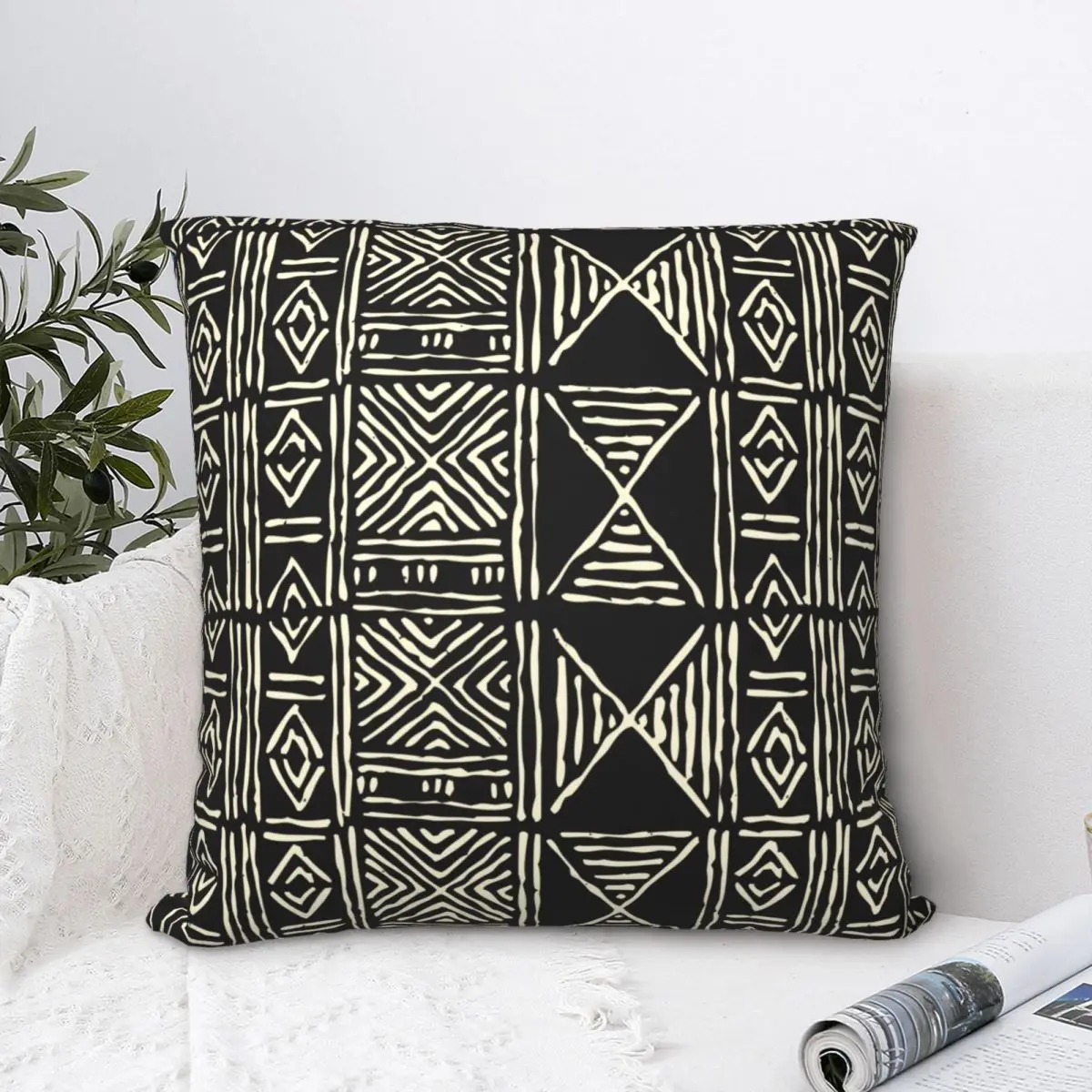 

Mud Cloth Square Pillowcase Cushion Cover Creative Zip Home Decorative Polyester Throw Pillow Case for Home Nordic 45*45cm